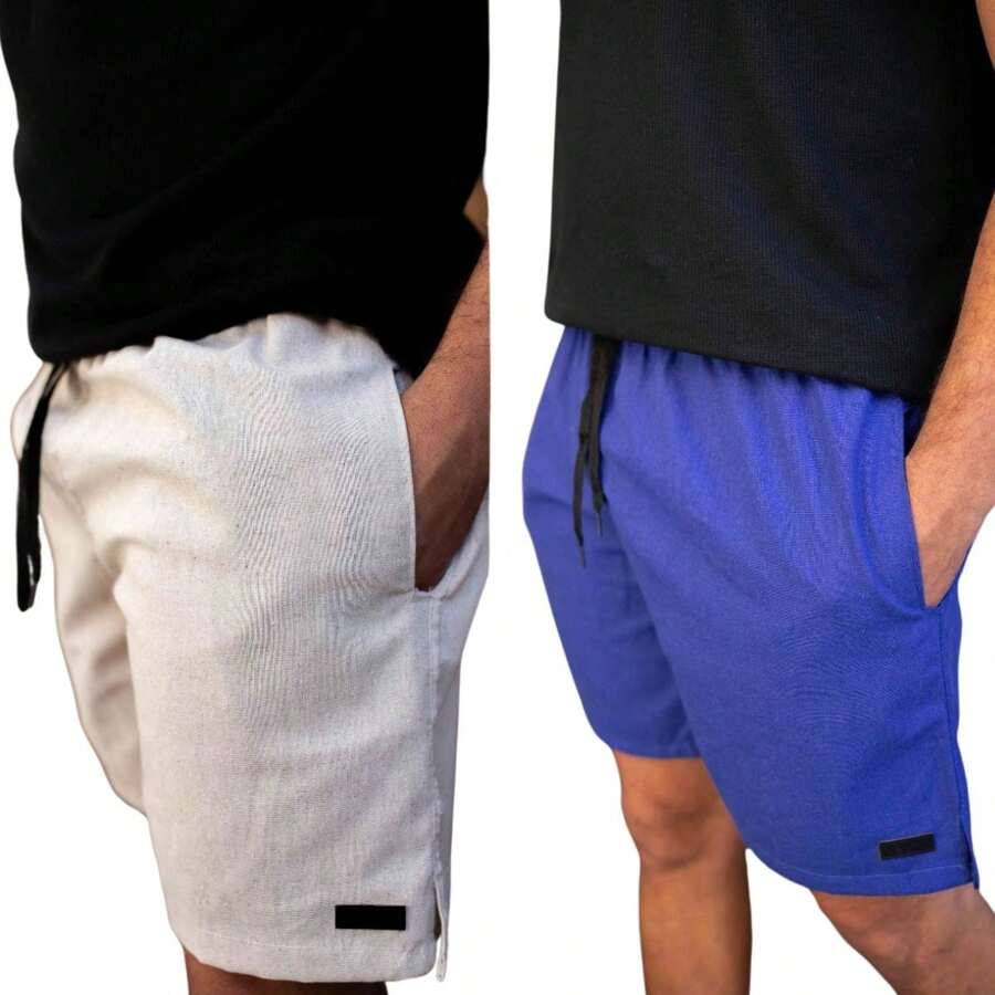 Men Shorts - Blue - View 1