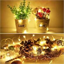12 Pk 6.6ft 20 LED Copper Wire String Fairy Lights Xmas DEcoor With Battery