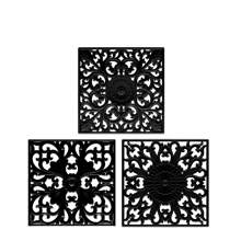 3 件/套硅胶三脚架垫 - 镂空耐热垫，适用于锅、平底锅、桌子、橱柜、茶壶杯、多用途雕花热垫 - 彩色 - 查看 15