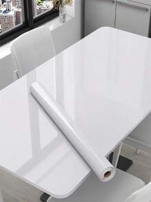 1pc Pure White Self-Adhesive Kitchen Sticker, Waterproof & Oil-Proof, For Wall, Stove, Countertop, Tile, Cabinet, Tabletop Refurbishment, Marble Film For Bathroom Sink, Marble Wall Sticker,Stickers,Wall Decal, Vinyl Decal For Home Decorations,Spring Decoration Items Refresh Your Home,Rama Decoration Stickers Gifts Birthday Graduation - White - View 13
