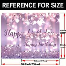 1 pièce, Toile de fond de photo Joyeux anniversaire, Bannière de polyester Joyeux anniversaire, Décoration murale pour fête d'anniversaire, Décoration d'arrière-plan pour fête d'anniversaire, Fournitures de décoration pour fête d'anniversaire, Noël