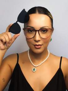Women Glasses Accessories - Màu be - Xem 1