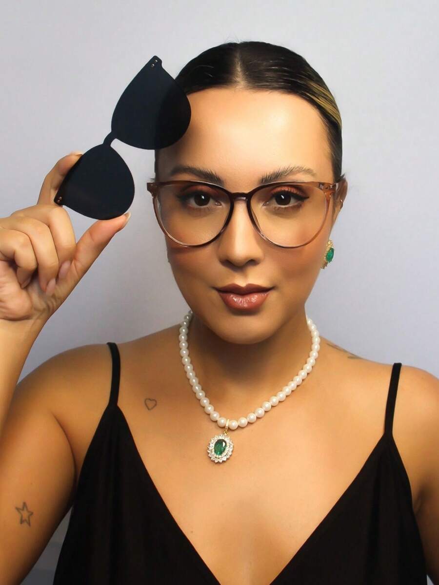 Women Glasses Accessories - Màu be - Xem 1