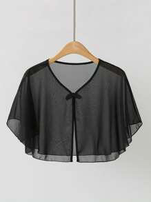 1 peça Xaile de Proteção Solar para Mulheres, Cobertura Fina Aleatória Simples e Fashion para Camisole, Cobertura para Vestidos de Verão
