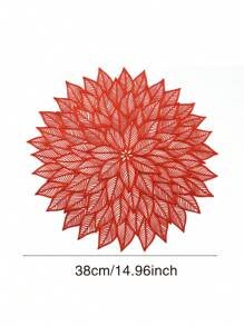 Placemats 1/4piece Set PVC Place Mats For Kitchen Table Indoor/Outdoor Washable Heat-Resistant Placemat Wipeable Dining Table Mats For Wedding,Camping, Festival, Party