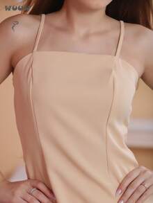 Women Dresses - Màu Khaki - Xem 5