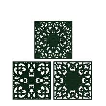 3 件/套硅胶三脚架垫 - 镂空耐热垫，适用于锅、平底锅、桌子、橱柜、茶壶杯、多用途雕花热垫 - 彩色 - 查看 16