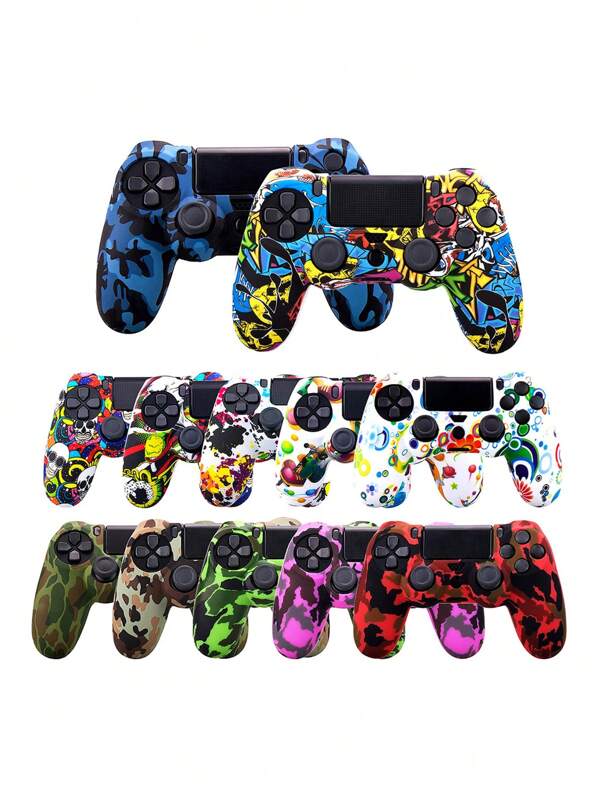 Housse de contrôleur style camouflage P4, étui en silicone hydrodippé, étui de protection P4