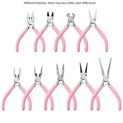 قلاووظ صغير بمقبض وردي لصنع المجوهرات بنفسك ولاستخدامات المنزليه