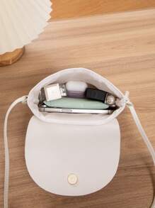 Borsa A Tracolla Bianca - Bianco - Visualizzare 4