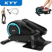KYY Magnetic Portable Ellipse Leg Exerciser, Under Desk Elliptical, Under Desk Bike Pedal Exerciser, Mini Elliptical Machines For Home Use,  Multi-Functional Small Slimming Pedal Exercise Machine,,Black - màu đen - Xem 1