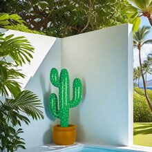 1PC 29 Inch Inflatable Cactus Random Color, PVC,Mexican Carnival Themed Party Decorations, Western Cowboy Party Gift Supplies, Hawaiian Summer Pool Party Decoration Cactus