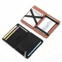 Cartera mágica creativa multifuncional, portátil con cremallera para tarjetas, monedas y artículos pequeños, estilo corto - Multicolor - Ver 5