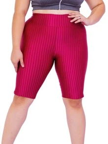 Plus Size Sports Skirts & Skorts - 酒紅色 - 查看 4