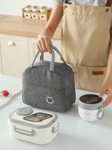 Set de 3 piezas de cubiertos portátiles para almuerzo, caja Bento de material PP que se puede calentar en microondas, adecuado para almuerzos en el trabajo y la escuela