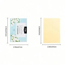 100 Pcs Oil Blotting Sheets Bamboo Charcoal Green Tea Lavender Blotting Paper For Face Matte Oil Absorbing Tissues Makeup Friendly Long Lasting Shine Control Facial Film Plant Essence Portable Refreshing Great Absorbent For Oily Skin Care Men & Women - Multicolor - View 6