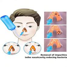Sal para el lavado nasal, mezcla para enjuague nasal que alivia la rinitis alérgica, protector de la cavidad nasal, irrigación para adultos y niños, limpiador nasal 2,7g x 30 paquetes, el empaque del producto se enviará de forma aleatoria