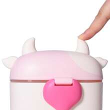 Bebamour Baby Milk Powder Dispenser Pot Formula Dispenser For Baby Snack Dispenser,230G Milk Powder,450ML, Black - Baby Pink - View 3
