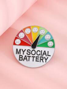 Fashionable Versatile Mood  Expression Badge For Men & Women, Suitable For Daily Wear On Backpacks & Clothes (Random Color) - WM240603 - View 15