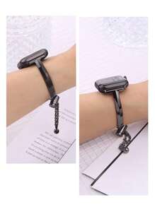 1pc Slim T-Strap Metal Band Bracelet Compatible With Apple Watch Band 38/40/41/42/44/45/46/49mm Compatible With Series Ultra/Se/10/9/8/7/6/5/4/3/2/1