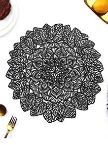 Placemats 1/4piece Set PVC Place Mats For Kitchen Table Indoor/Outdoor Washable Heat-Resistant Placemat Wipeable Dining Table Mats For Wedding,Camping, Festival, Party