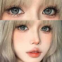 1 副绿色彩色隐形眼镜，眼妆，可全年使用，直径 14.5 毫米，美容隐形眼镜，眼部化妆品万圣节服装角色扮演 - 薄荷綠 - 查看 3