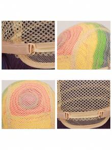 Parrucca lunga e dritta per Ognissanti, parrucca sintetica per donne e uomini, parrucca multicolore per cosplay, parrucca da anime per costumi di Ognissanti e feste di Natale