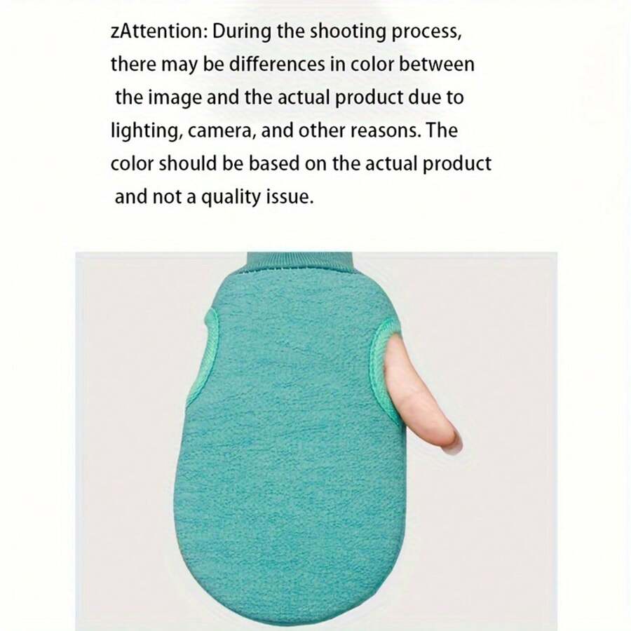 1pc Exfoliating Shower Gloves, Mitt Washcloth Bath Gloves ForShower, Double Sided Exfoliating