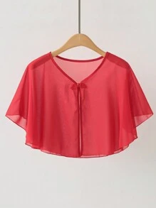 1 peça Xaile de Proteção Solar para Mulheres, Cobertura Fina Aleatória Simples e Fashion para Camisole, Cobertura para Vestidos de Verão