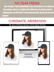 合成長卷曲蓬鬆髮假髮帽，可以自然地與帽子結合，適合女性