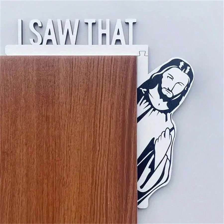 1pc Jesus Door Frame Decoration, Scene Decoration, Home Decoration, Theme Party Decoration - Apricot - View 1