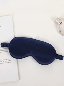 1pc Unisex Double-Sided Satin Eye Mask, Simple & Lightweight, Sleep Mask For Daytime Rest, Blackout, Comfortable & Non-Compressive
