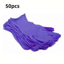 2/20/50/100pcs Vinyl Disposable Gloves, Disposable Gloves For Home Cleaning And Food Preparation, Cleaning Gloves Are Suitable For Multifunctional Gloves(No Box) - Purple - View 6