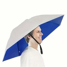 1顶男女通用银色单层时尚夏季户外防紫外线防风防雨伞帽，直径30.3英寸，可折叠可调节，适合高尔夫、钓鱼、露营、园艺、海滩、皮划艇、旅行和徒步等户外活动、度假、旅行、服装配饰和礼品。 - 彩色 - 查看 8