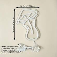 1PC Ocean World  Basketball Slay Shape Backboard Led Neon Light Neon Sign For Home Room Party Bar Decoration Powered By USB - Pink - View 11