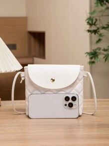 Borsa A Tracolla Bianca - Bianco - Visualizzare 3