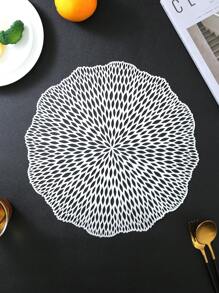 Placemats 1/4piece Set PVC Place Mats For Kitchen Table Indoor/Outdoor Washable Heat-Resistant Placemat Wipeable Dining Table Mats For Wedding,Camping, Festival, Party