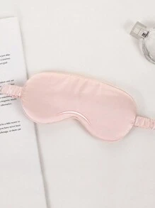 1pc Unisex Double-Sided Satin Eye Mask, Simple & Lightweight, Sleep Mask For Daytime Rest, Blackout, Comfortable & Non-Compressive
