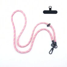 可調式斜跨式手機掛繩，黑白通用多功能掛繩，附有經典黑色固定卡/連接卡。 - 複色手機掛繩 - 查看 21