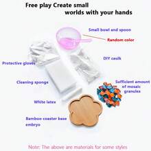 Creative Mosaic DIY Handmade Coaster Material Kit - Multicolor - View 5