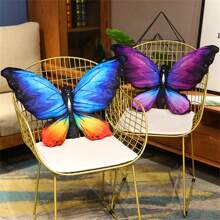 Juguetes de peluche realistas de mariposas, almohadas suaves de mariposas de peluche, cojín lumbar, decoración de habitación, regalos para cumpleaños/Navidad/Año Nuevo (Pueden ocurrir ligeras diferencias de color debido a variaciones en el lote de telas, pero el producto real será similar a la imagen promocional)