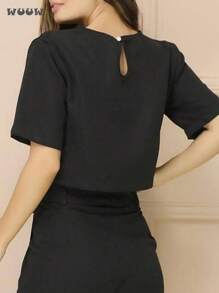 Women Two-Piece Outfits - Black - View 6