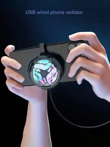 新款電動運動手機冷卻器，夾式散熱風扇給手機降溫 - 彩色 - 查看 1