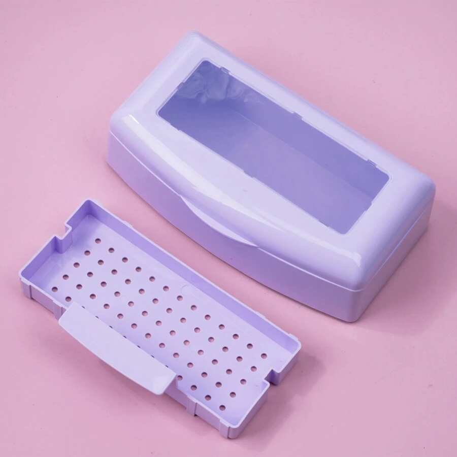 TOEDO Nail Care Tool Sterilizer, Tweezers Sterilization Tray, Nail Care Supplies, Hair Salon, Essential Nail Technician Tools - Purple - View 1