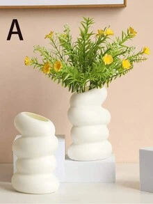 1 Bình Hoa Nhựa Để Trồng Cây Ngoài Trời, Trang Trí Tối Giản Cho Phòng Khách, Bàn Đầu Giường, Bàn Trà, Tủ Tivi, Bình Cắm Hoa Trang Trí Sáng Tạo Cho Thủy Canh Và Cây Xanh Mô Phỏng, Hoa Giả Và Trang Trí Hoa Thật Cho Phòng Khách Và Bàn Ăn - Nhiều màu - Xem 5