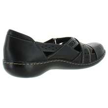 Clarks Giày bệt nữ Ashland Spin Q da nữ Mary Jane - màu đen - Xem 3