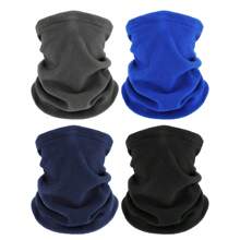 男女均適用的毛絨多功能3合1冬季頸部保暖柔軟口罩圍巾，適用於寒冷天氣，滑雪，騎行，戶外活動 - A - 查看 1