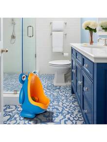 Mingitorio Baño Entrenador Infantil Orinal Para Niño Bebe - Azul - Ver 4