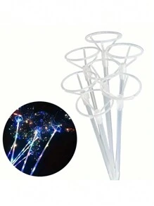 20/10/5/1个透明气球支架，气球托架，适用于婚礼、生日、派对、周年纪念、圣诞派对、DIY花束、气球拱门装饰、复活节礼物 - 無色 - 查看 7