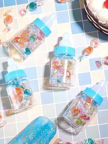 12入組創意牛奶瓶糖果盒，透明塑料禮品盒，適用於小吃和糖果聚會裝飾 - 12pcs - 查看 4